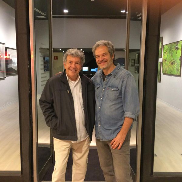 With Brazilian Photographer Evandro Teixeira at Cinza Photogallery, Rio, 2017