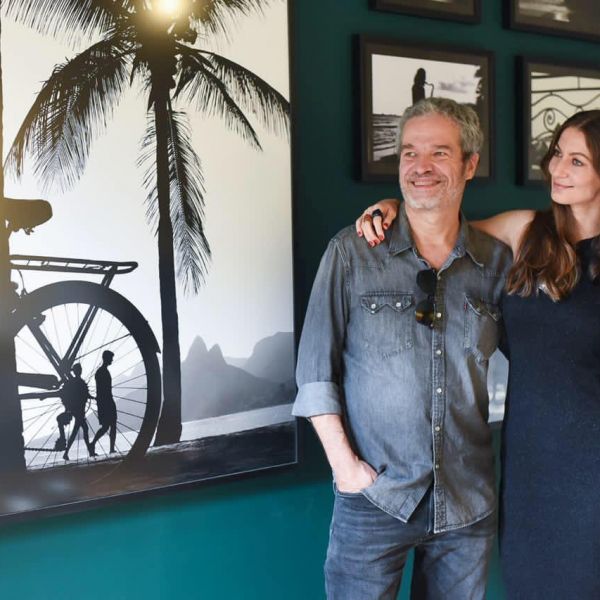 With Deyse Krieger at Exhibition "Rio Without Color" - Rio 2020