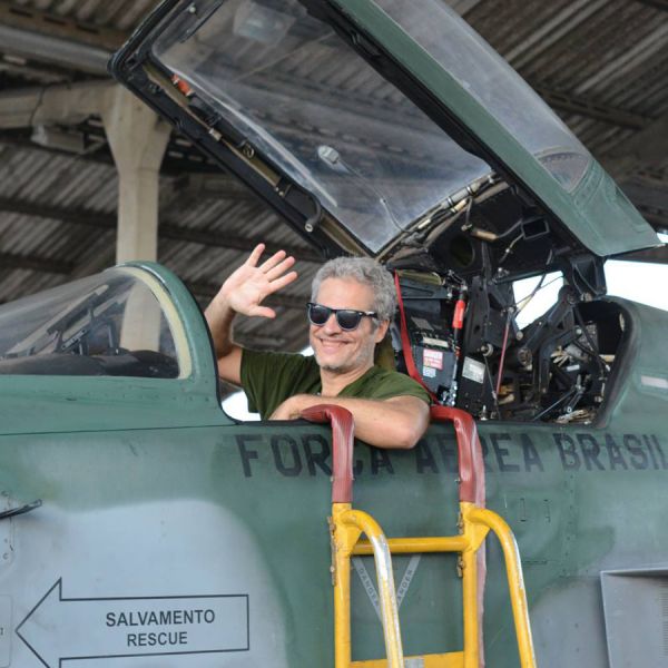 In Jet Fighter while shooting a sportwear campaign , Rio 2017